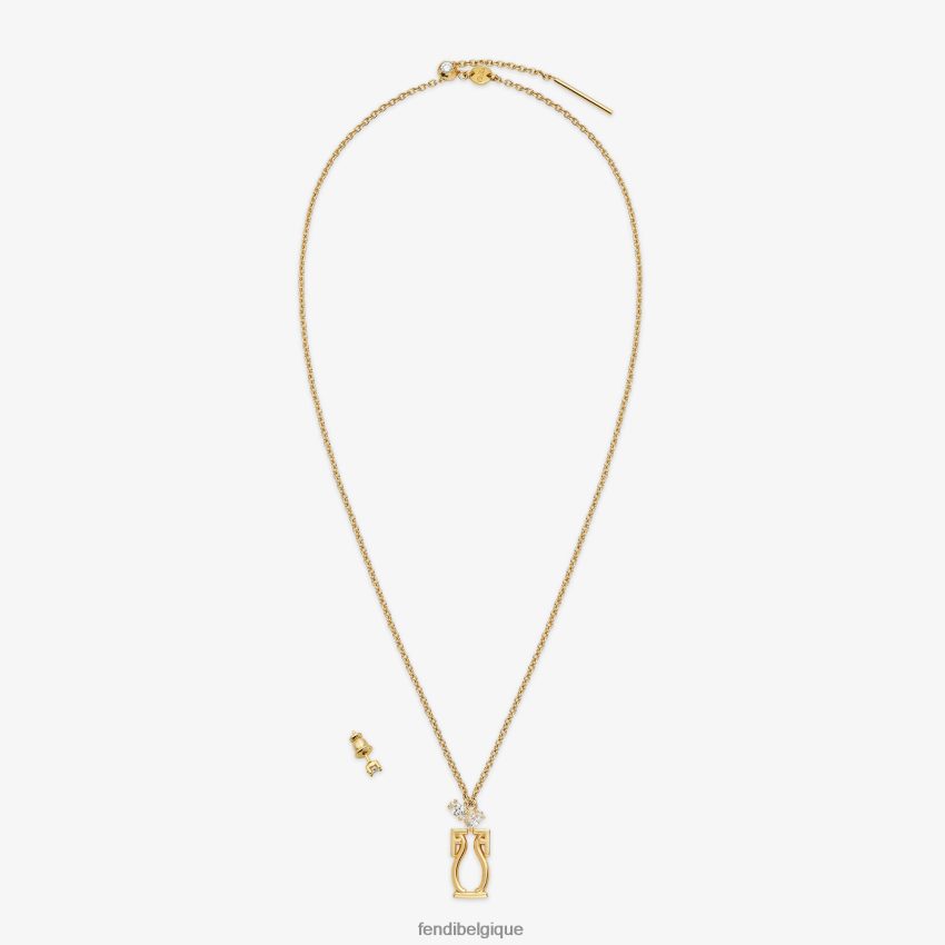 bijoux Fendi ensemble Verseau or femmes 8X8J2J1641 Fendi Lunette De Soleil