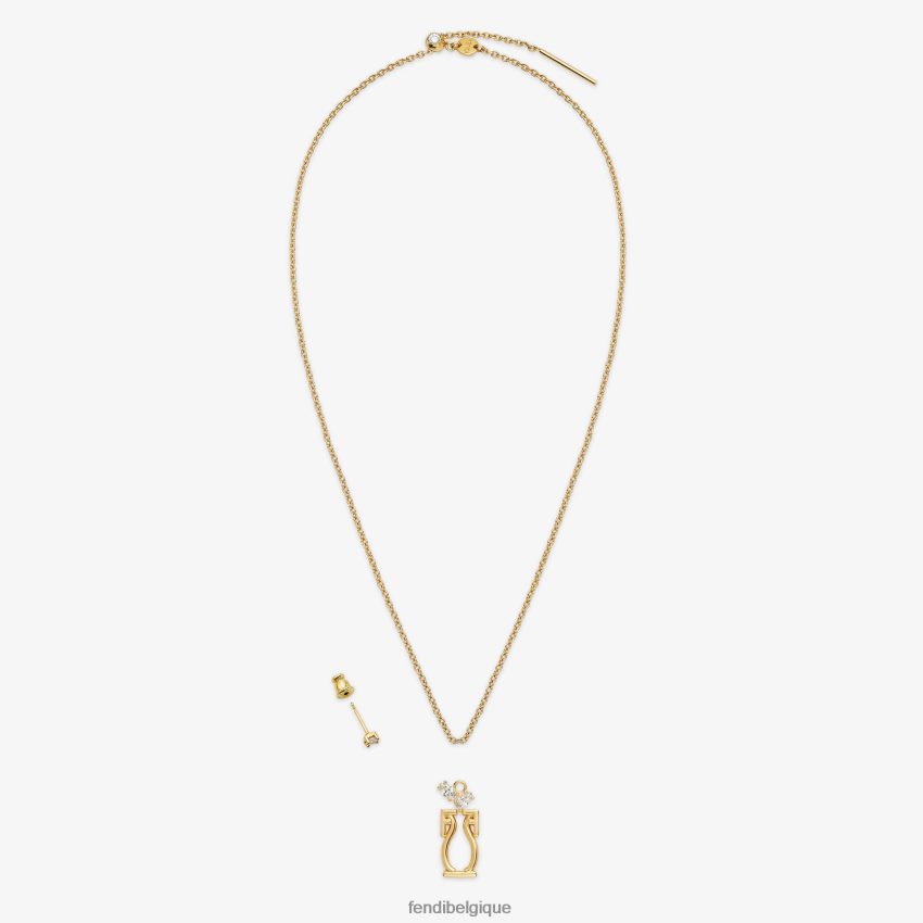 bijoux Fendi ensemble Verseau or femmes 8X8J2J1641 Fendi Lunette De Soleil