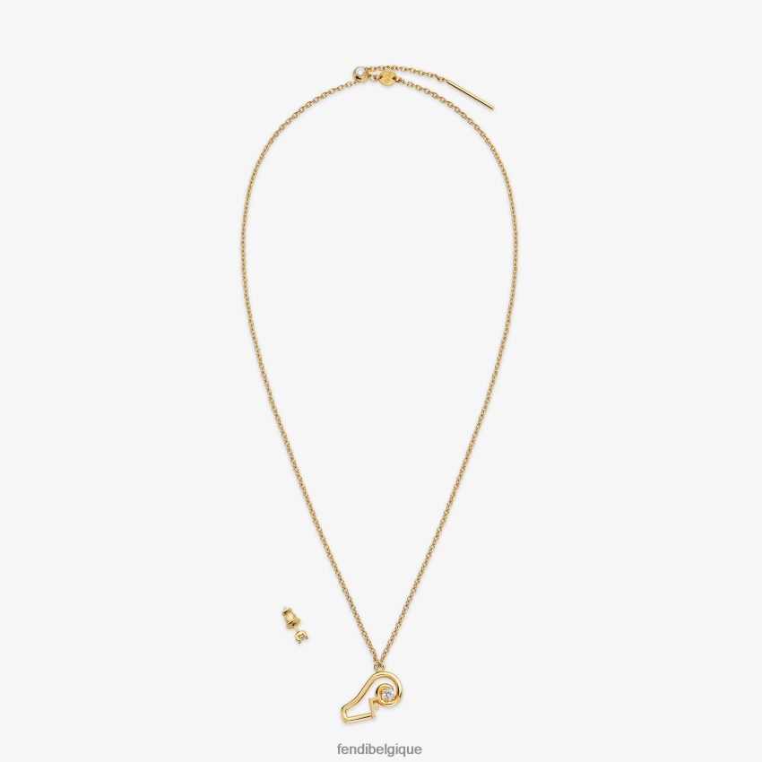 bijoux Fendi ensemble bélier or femmes 8X8J2J1633 Fendi Sac