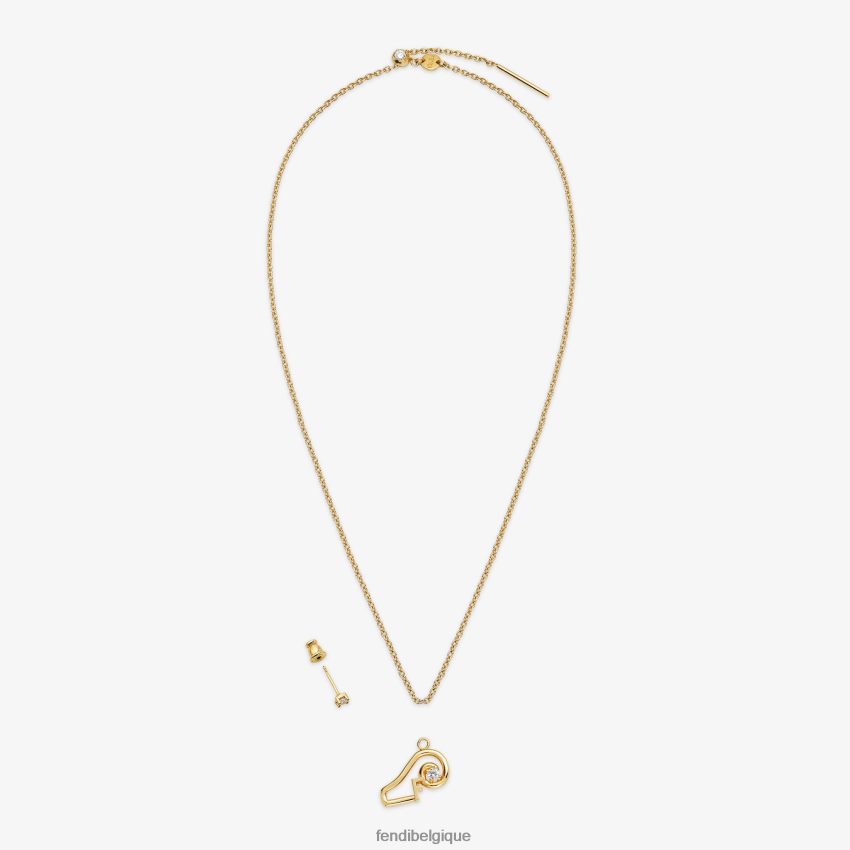 bijoux Fendi ensemble bélier or femmes 8X8J2J1633 Fendi Sac