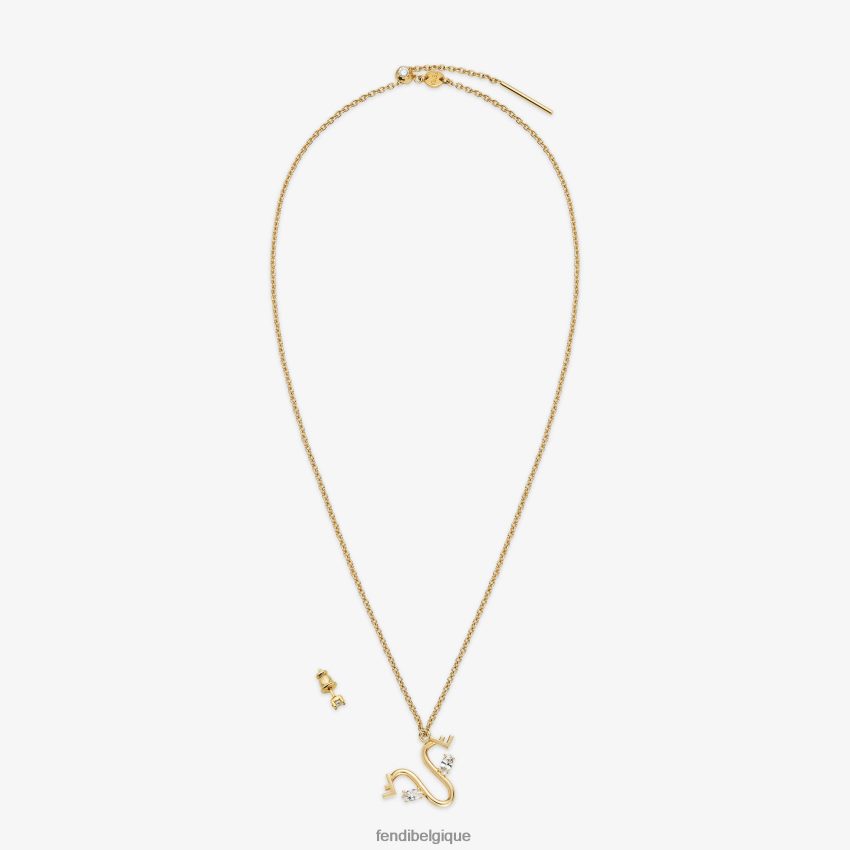 bijoux Fendi ensemble capricorne or femmes 8X8J2J1643 Fendi Belgique