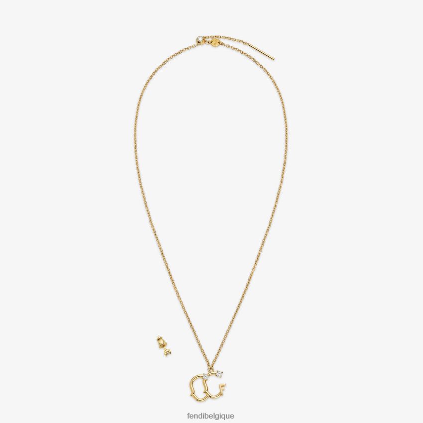 bijoux Fendi ensemble de Gémeaux or femmes 8X8J2J1635 Fendi Lunette De Soleil