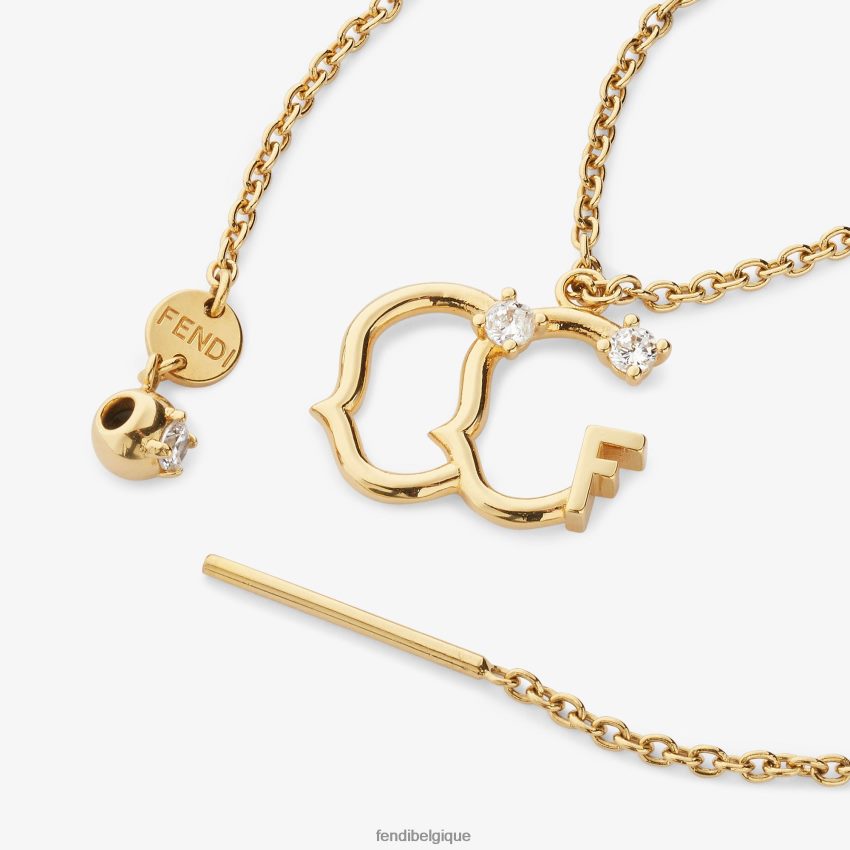 bijoux Fendi ensemble de Gémeaux or femmes 8X8J2J1635 Fendi Lunette De Soleil