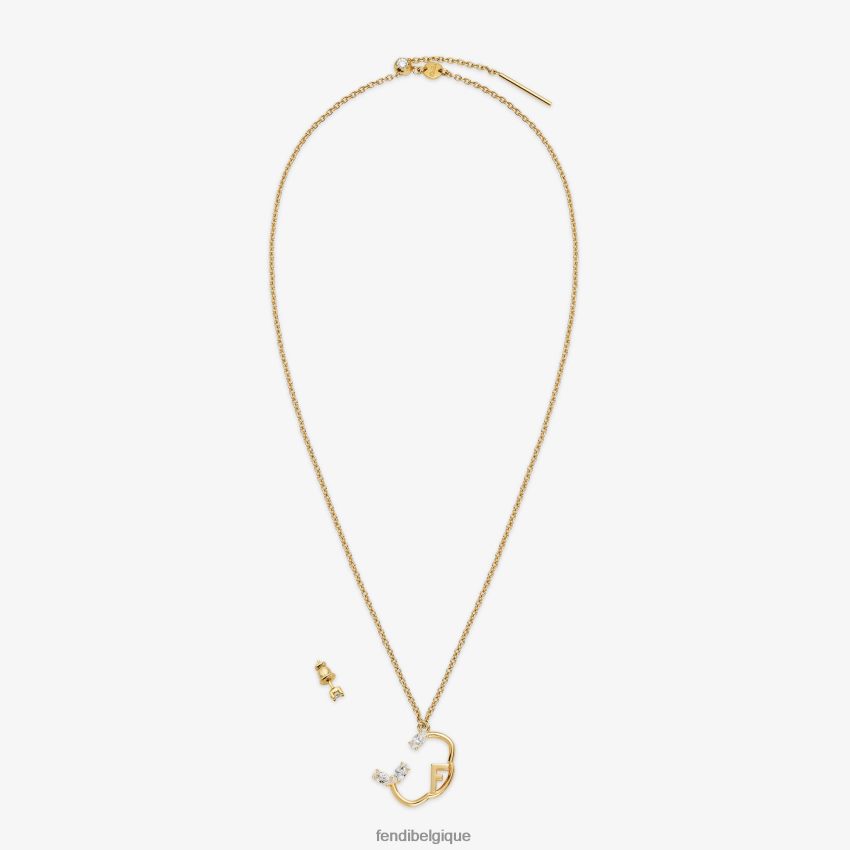 bijoux Fendi ensemble de cancer or femmes 8X8J2J1636 Fendi Sac