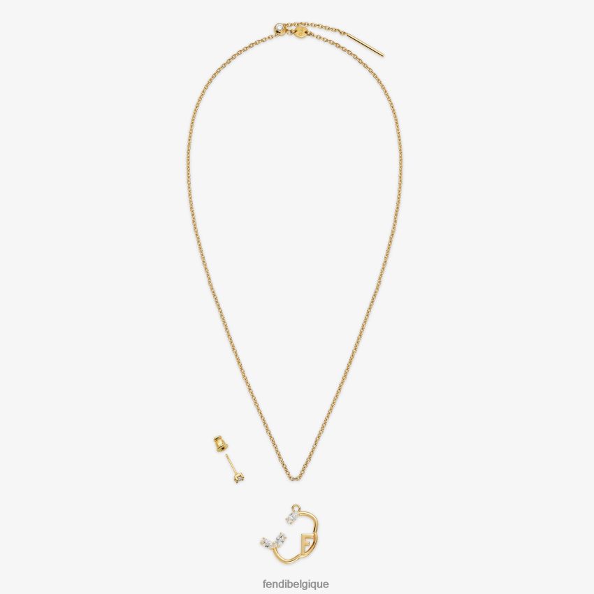 bijoux Fendi ensemble de cancer or femmes 8X8J2J1636 Fendi Sac