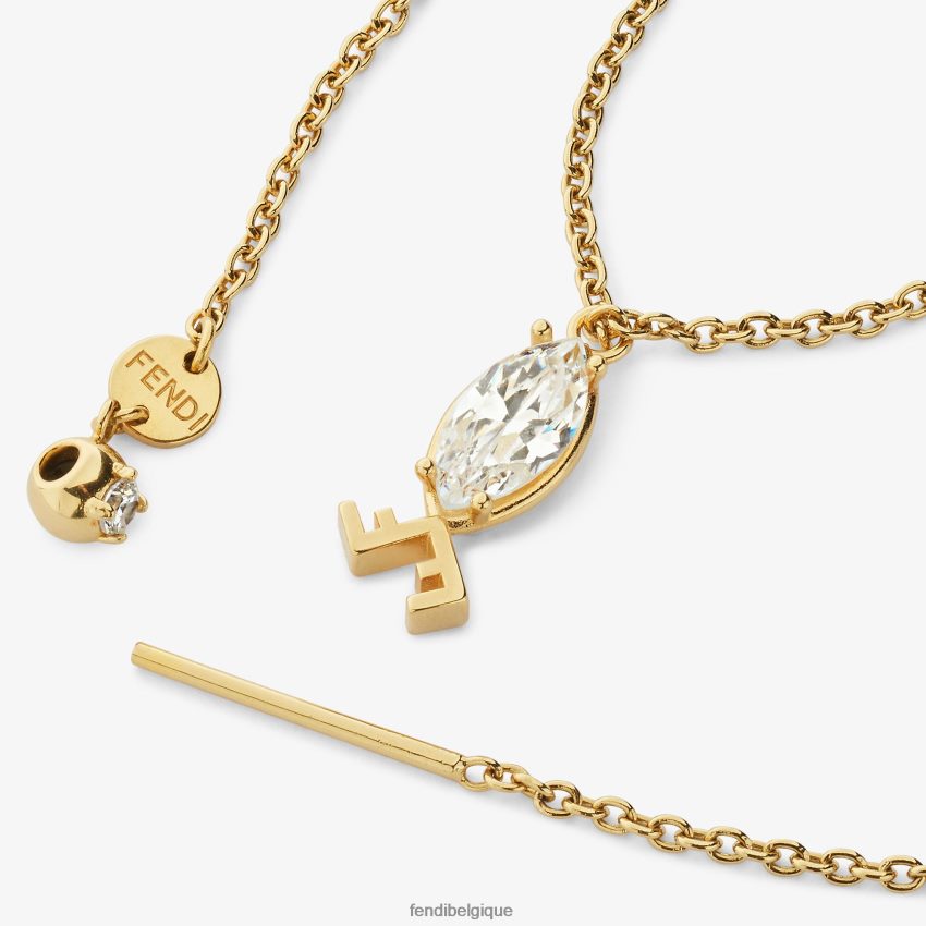 bijoux Fendi ensemble de poissons or femmes 8X8J2J1642 Fendi Sac
