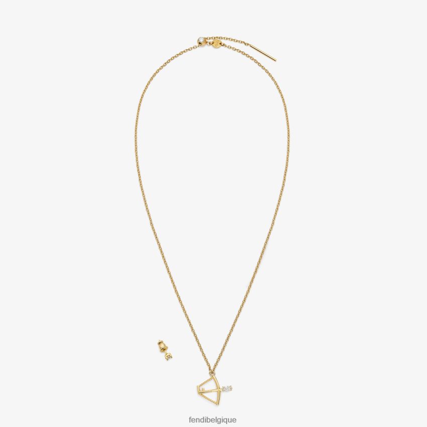 bijoux Fendi ensemble sagittaire or femmes 8X8J2J1640 Fendi Belgique