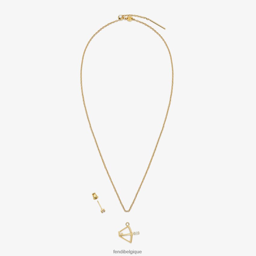 bijoux Fendi ensemble sagittaire or femmes 8X8J2J1640 Fendi Belgique