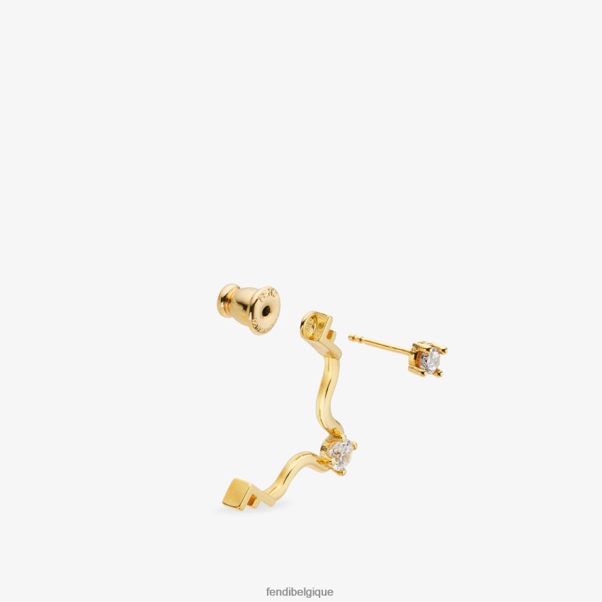 bijoux Fendi ensemble taureau or femmes 8X8J2J1634 Fendi Belgique