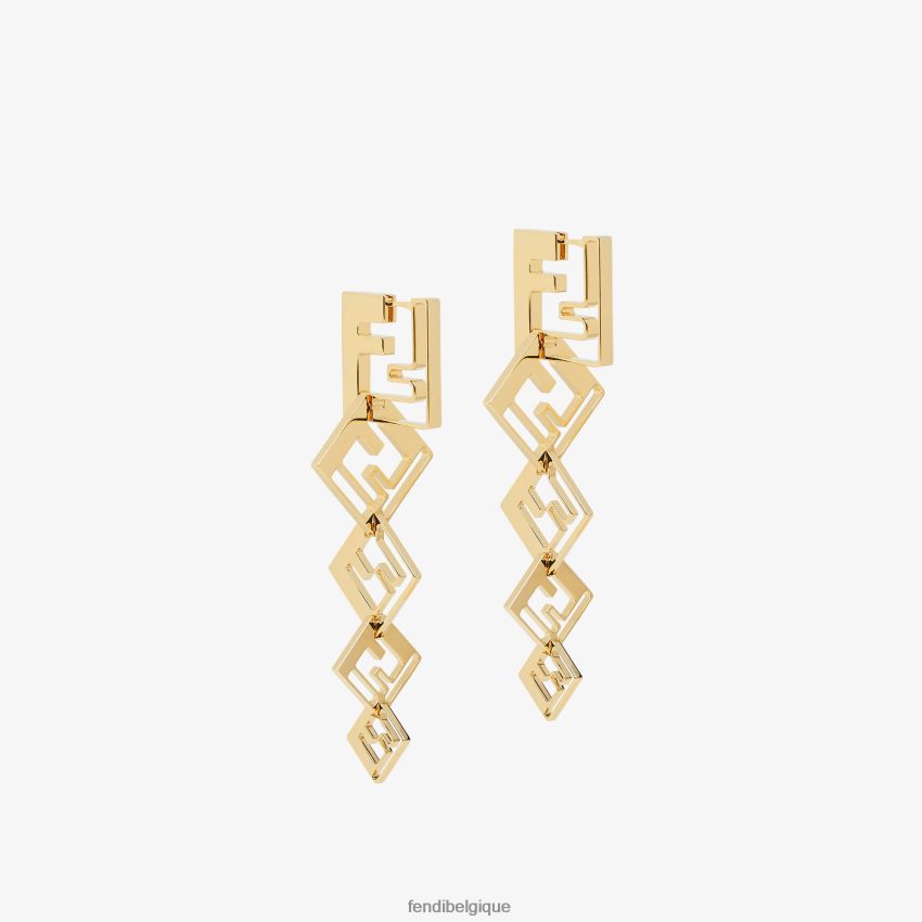 bijoux Fendi boucles d'oreilles en métal or femmes 8X8J2J1607 Fendi Belgique