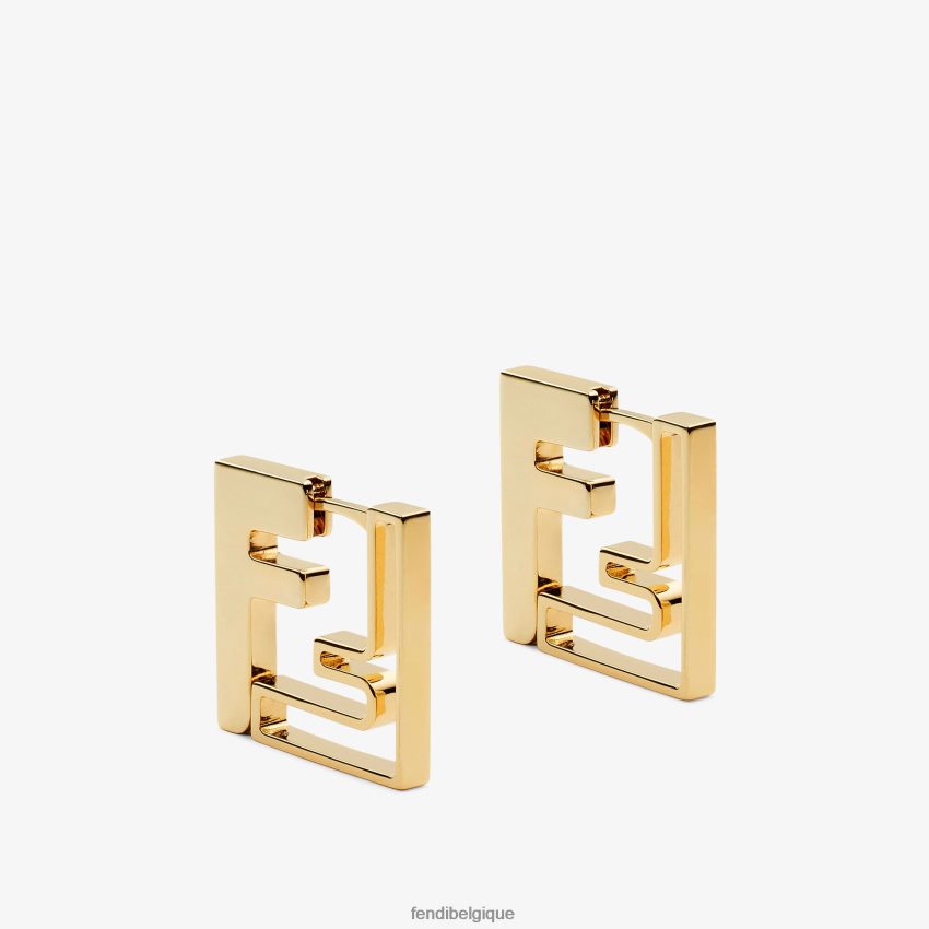 bijoux Fendi boucles d'oreilles en métal or femmes 8X8J2J1612 Fendi Sac