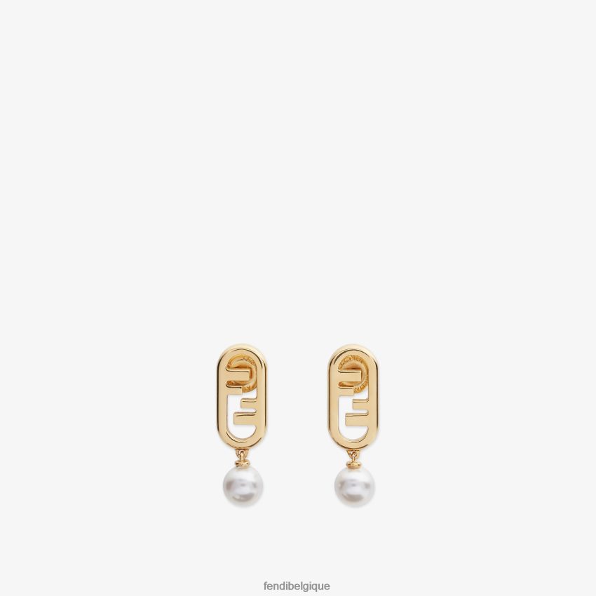 bijoux Fendi boucles d'oreilles o'lock or femmes 8X8J2J1700 Fendi Belgique