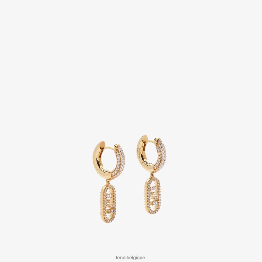 bijoux Fendi boucles d'oreilles o'lock or femmes 8X8J2J1738 Fendi Sac