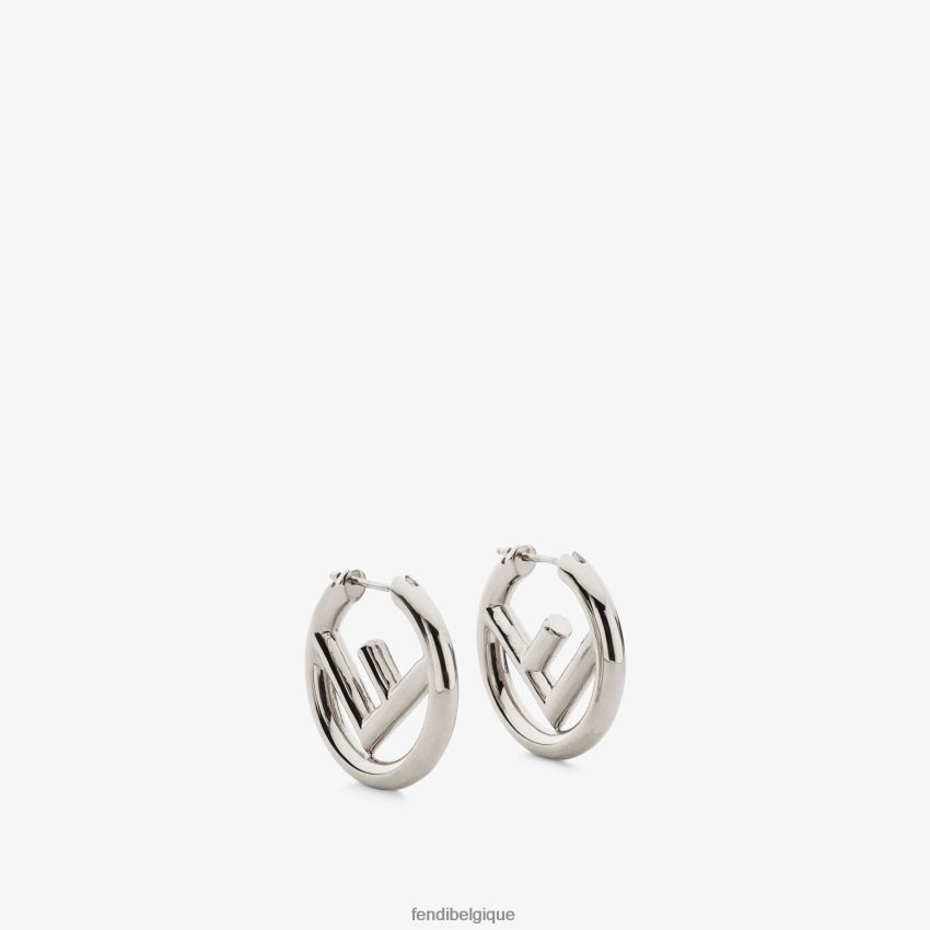 bijoux Fendi boucles d'oreilles palladium argent femmes 8X8J2J1621 Fendi Sac