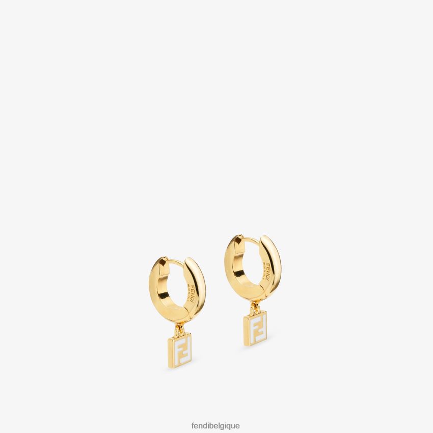 bijoux Fendi boucles d'oreilles pour toujours or femmes 8X8J2J1661 Fendi Belgique
