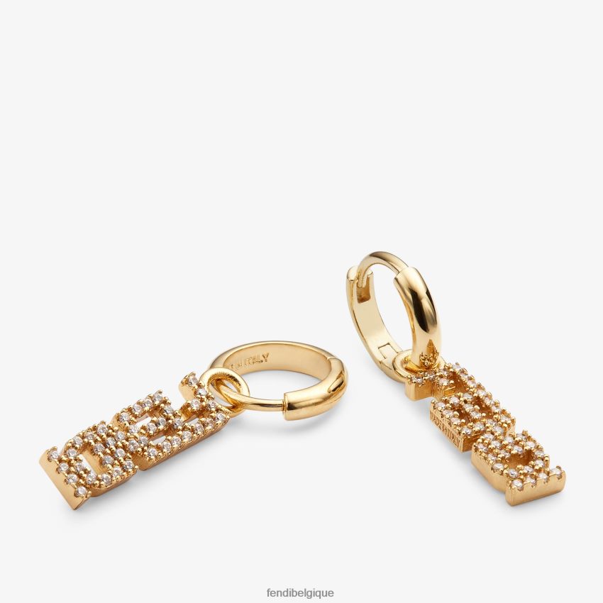 bijoux Fendi boucles d\'oreilles signature or femmes 8X8J2J1624 Fendi Sac