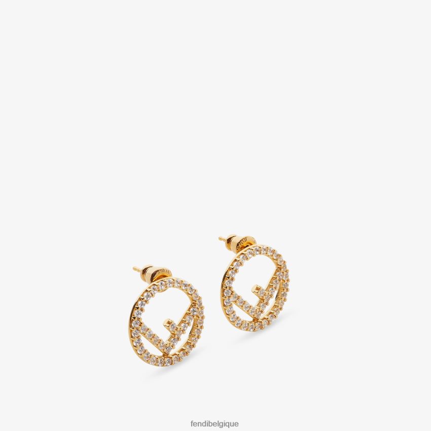 bijoux Fendi f est des boucles d'oreilles or femmes 8X8J2J1631 Fendi Belgique