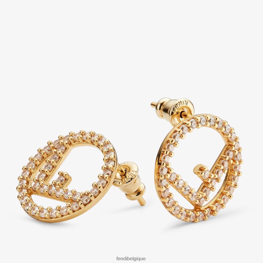 bijoux Fendi f est des boucles d\'oreilles or femmes 8X8J2J1631 Fendi Belgique