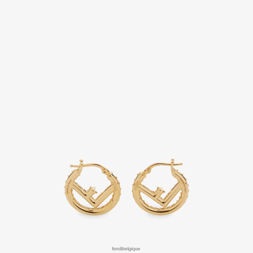 bijoux Fendi f est des boucles d\'oreilles or femmes 8X8J2J1727 Fendi Belgique