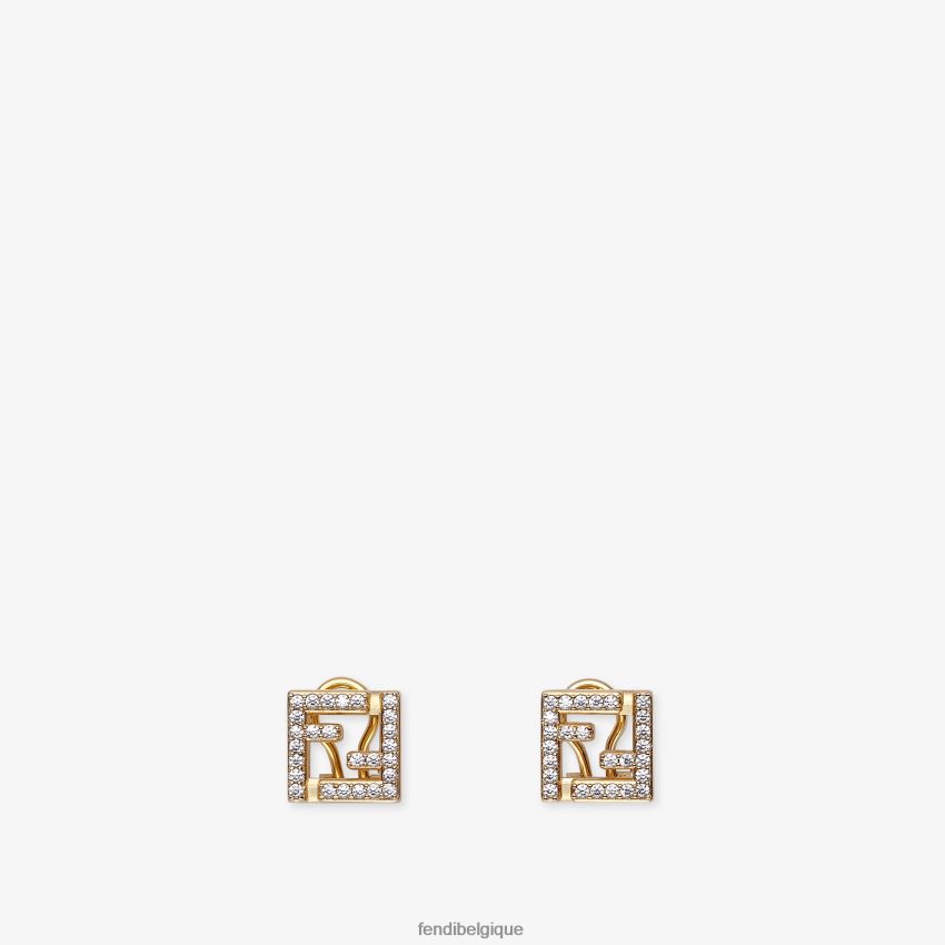 bijoux Fendi ff boucles d\'oreilles or femmes 8X8J2J1775 Fendi Belgique