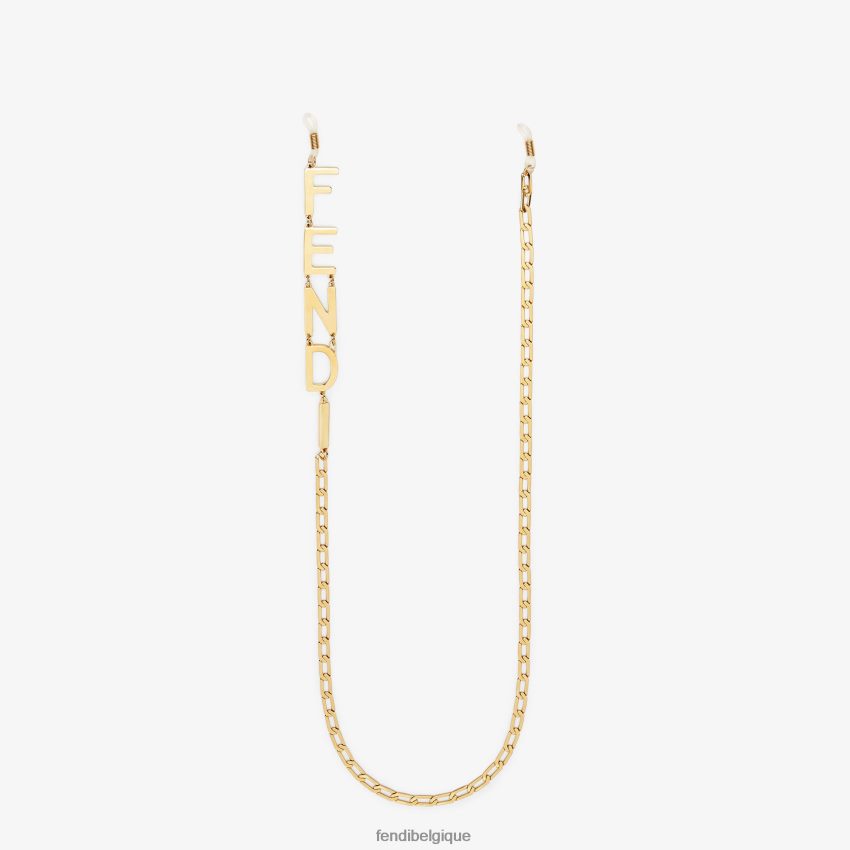 bijoux Fendi collier chaîne de lunettes mode femmes 8X8J2J501 Fendi Lunette De Soleil