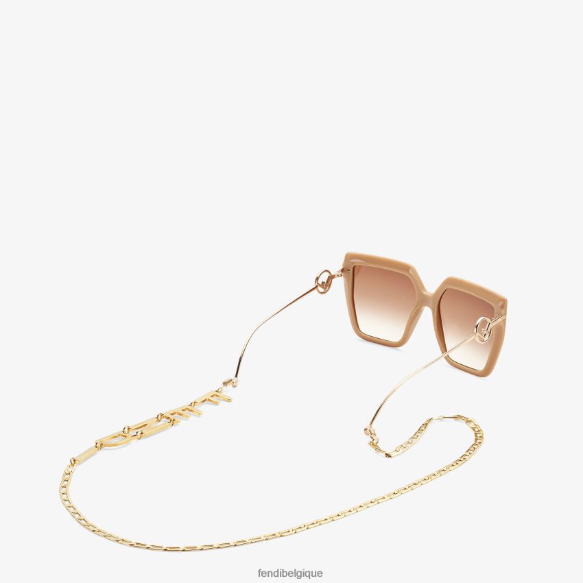 bijoux Fendi collier chaîne de lunettes mode femmes 8X8J2J501 Fendi Lunette De Soleil