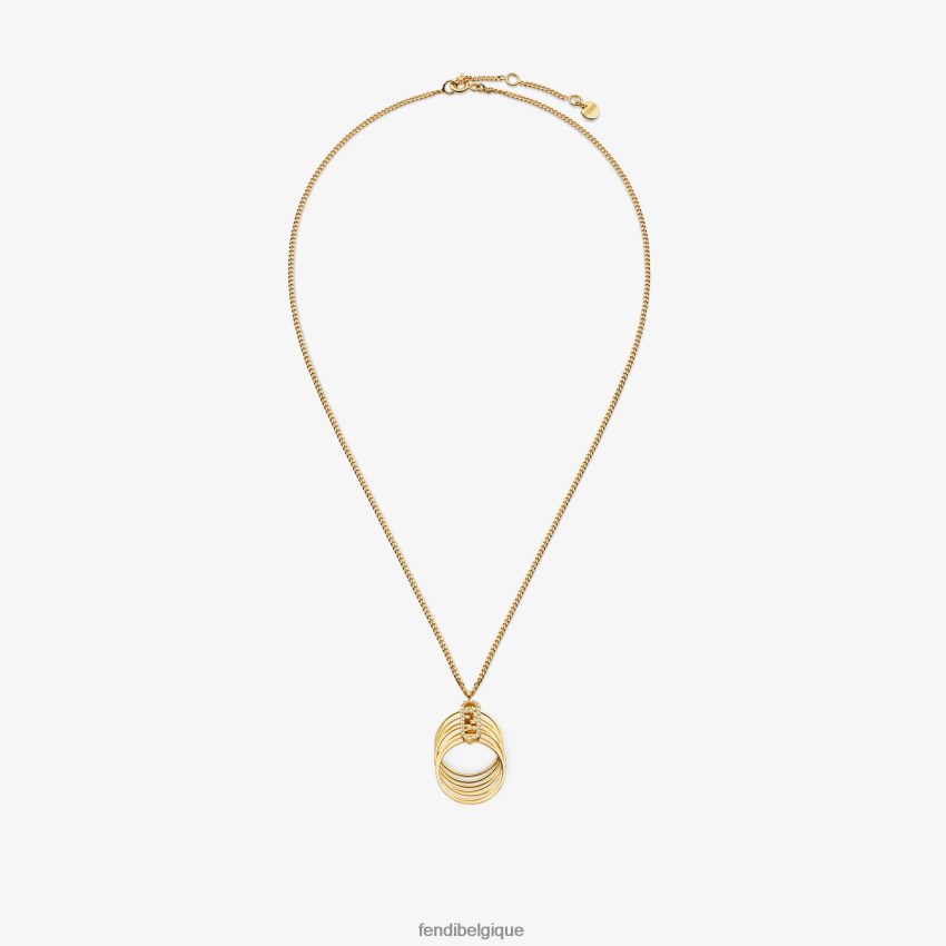 bijoux Fendi collier o'lock or femmes 8X8J2J1678 Fendi Sac