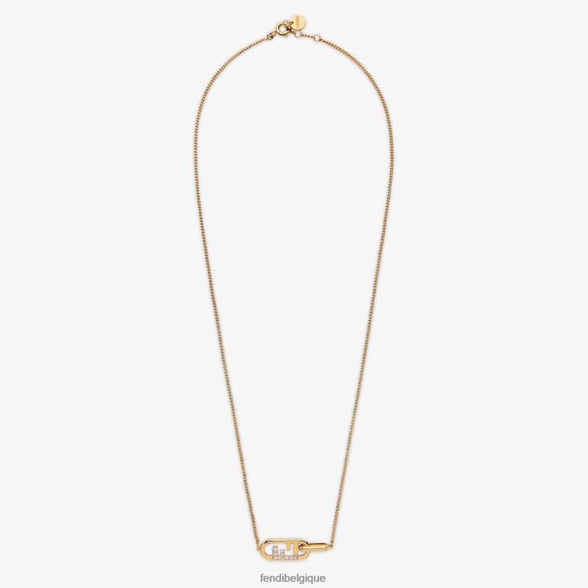 bijoux Fendi collier o'lock or femmes 8X8J2J1681 Fendi Sac
