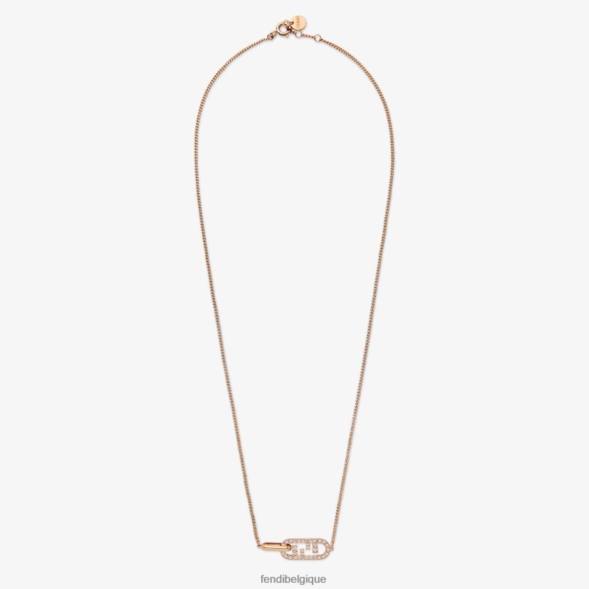 bijoux Fendi collier o'lock rose femmes 8X8J2J1676 Fendi Belgique