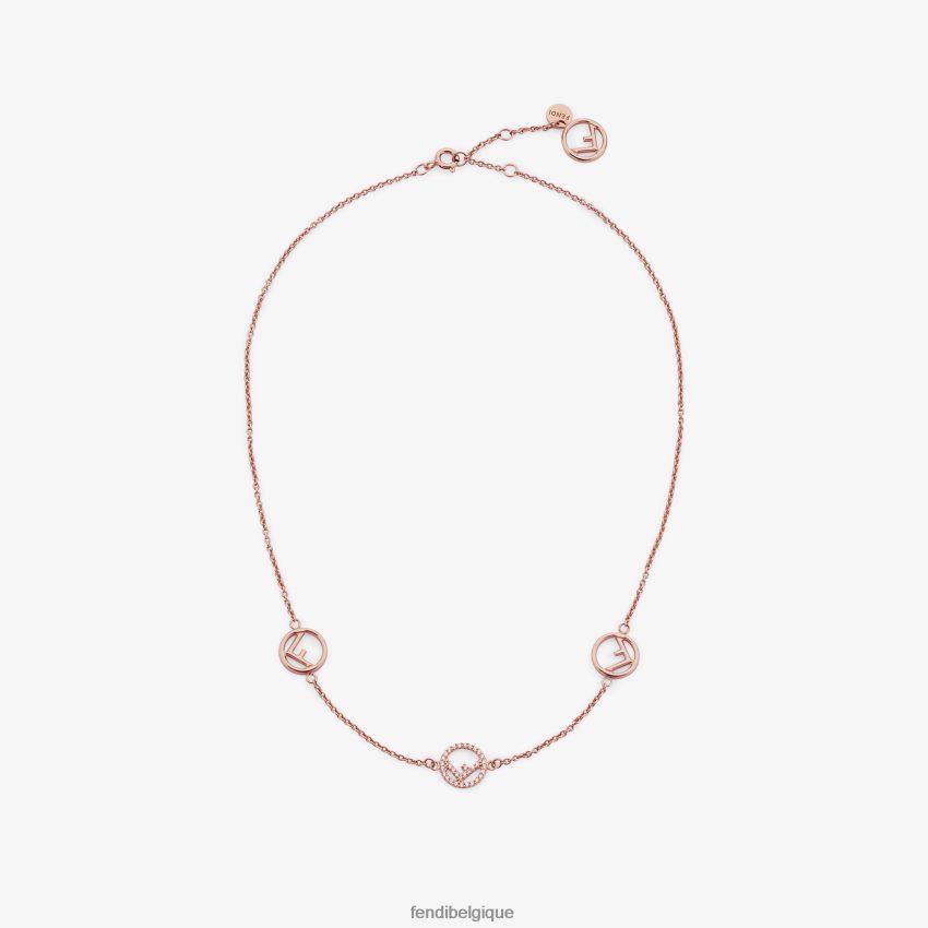 bijoux Fendi collier rose femmes 8X8J2J1787 Fendi Belgique