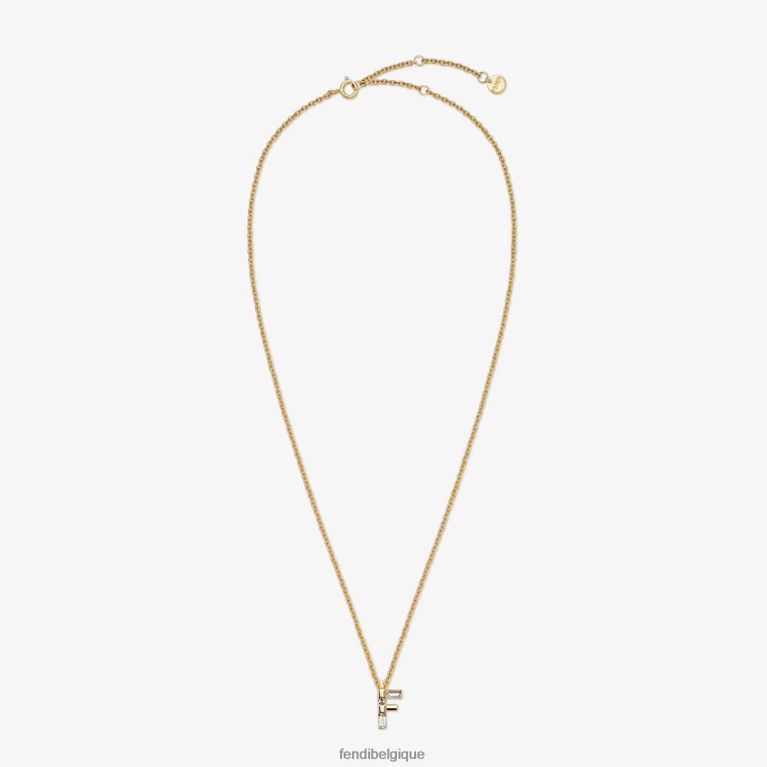 bijoux Fendi premier collier or femmes 8X8J2J1723 Fendi Sac