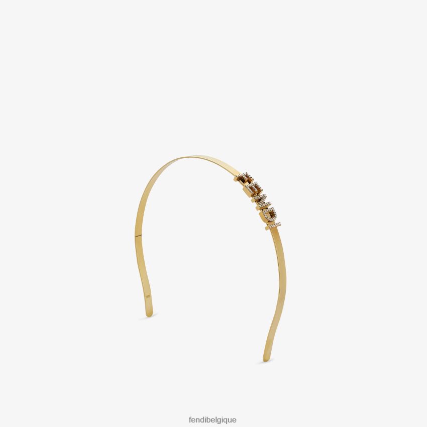 bijoux Fendi bandeau pour cheveux or femmes 8X8J2J334 Fendi Sac