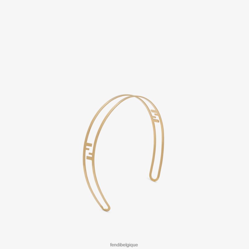 bijoux Fendi bandeau pour cheveux or femmes 8X8J2J359 Fendi Belgique