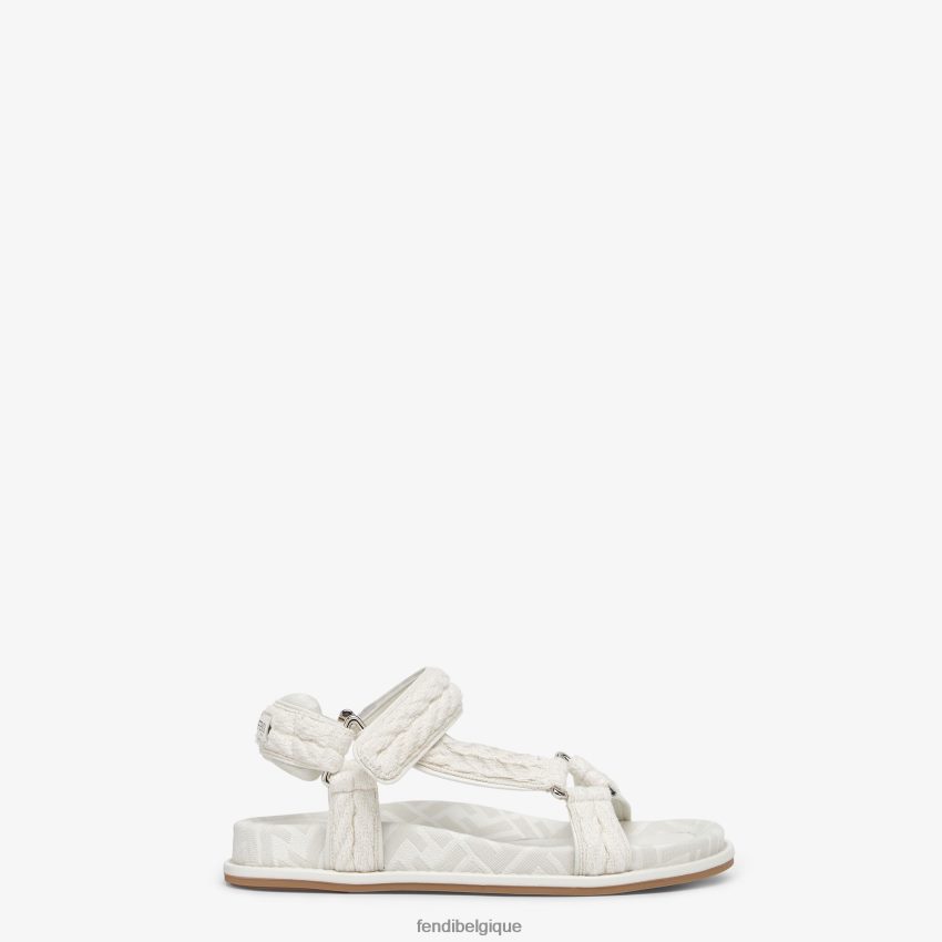 chaussures Fendi sandales en tissu beige femmes 8X8J2J1297 Fendi Sac