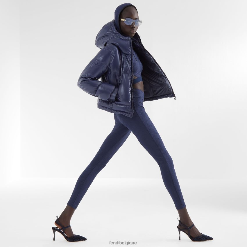 chaussures Fendi escarpins à talons hauts en chenille ff bleu femmes 8X8J2J1348 Fendi Sac