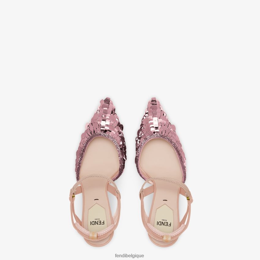 chaussures Fendi escarpins à talons hauts et sequins rose femmes 8X8J2J1380 Fendi Lunette De Soleil
