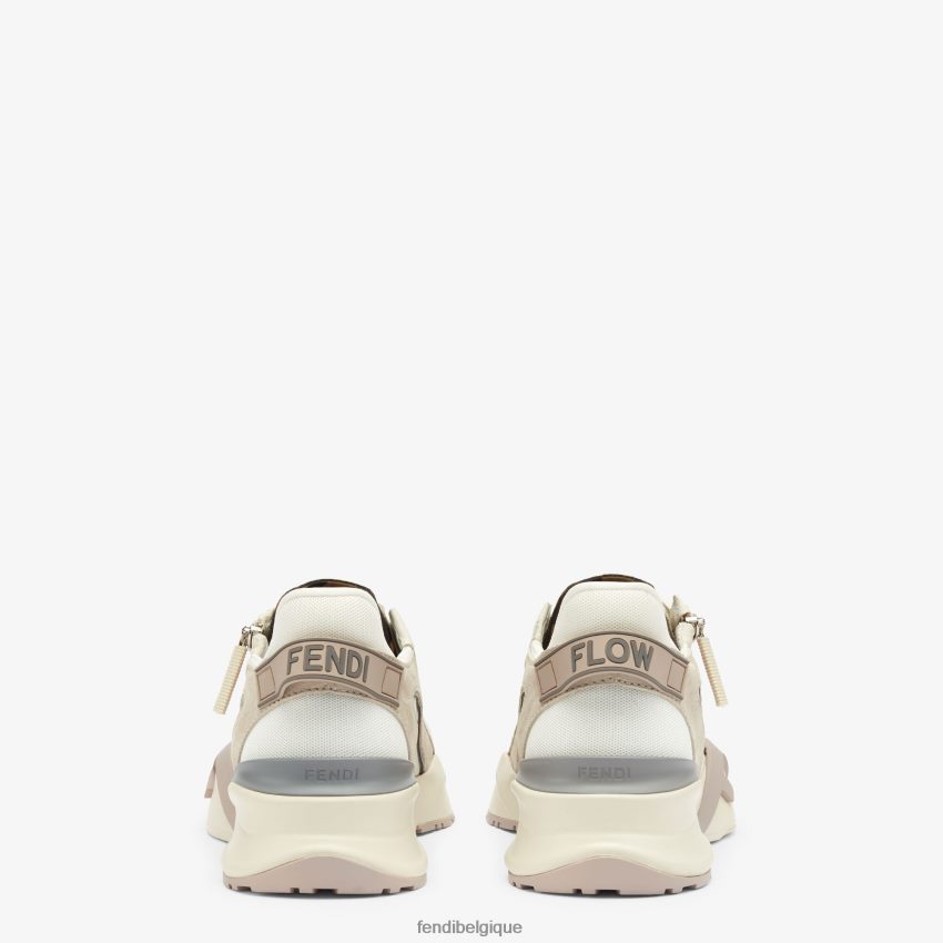 chaussures Fendi chaussures basses en daim blanc femmes 8X8J2J1287 Fendi Lunette De Soleil