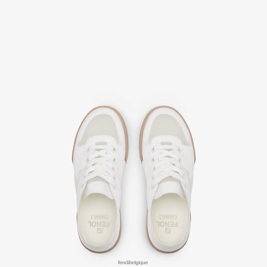 chaussures Fendi hauts en résille blanc femmes 8X8J2J1399 Fendi Sac