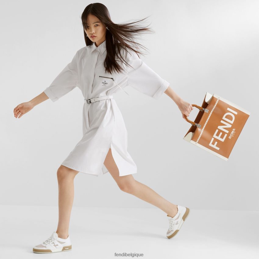 chaussures Fendi hauts en résille blanc femmes 8X8J2J1399 Fendi Sac