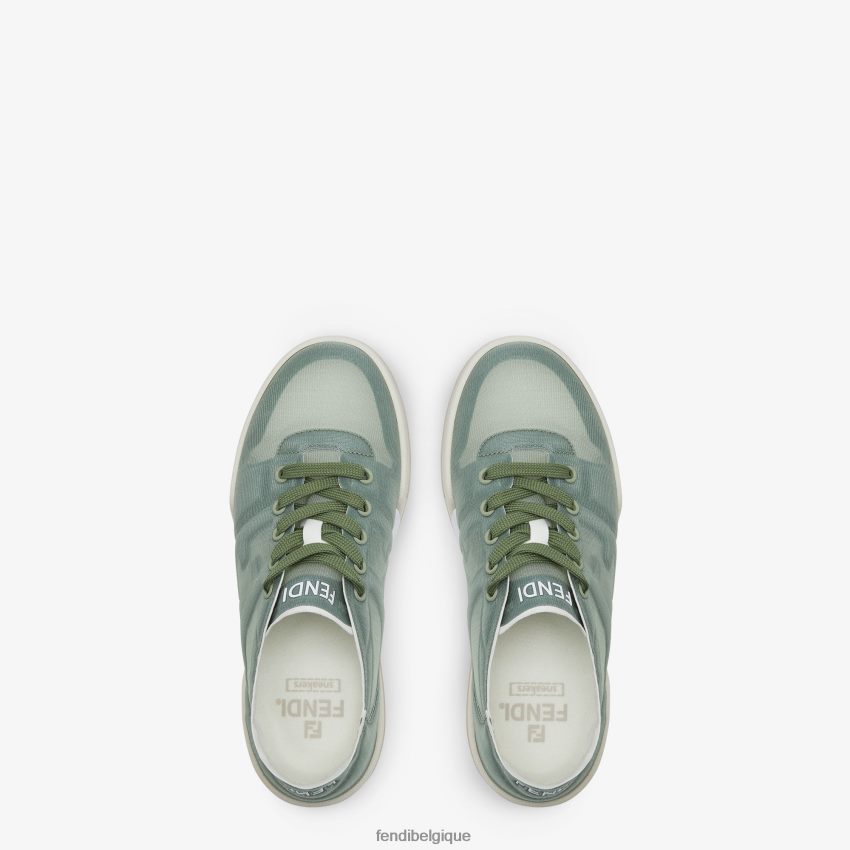 chaussures Fendi hauts en résille vert femmes 8X8J2J1402 Fendi Sac