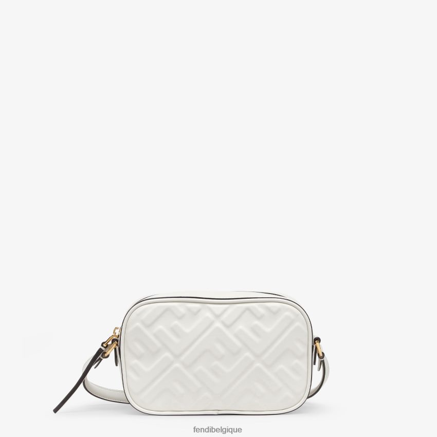 accessoires Fendi mini sac en cuir blanc femmes 8X8J2J670 Fendi Sac