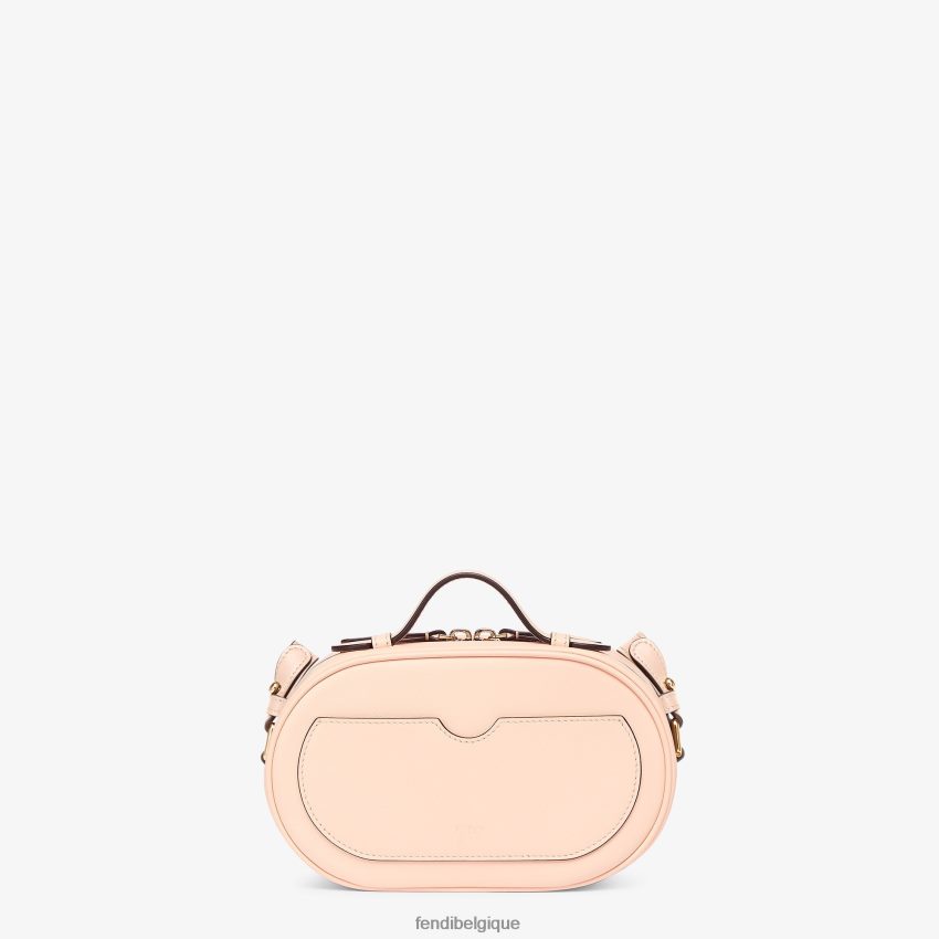 accessoires Fendi mini sac en cuir pâle rose femmes 8X8J2J866 Fendi Belgique