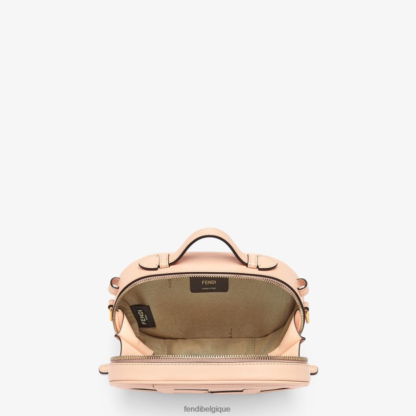 accessoires Fendi mini sac en cuir pâle rose femmes 8X8J2J866 Fendi Belgique