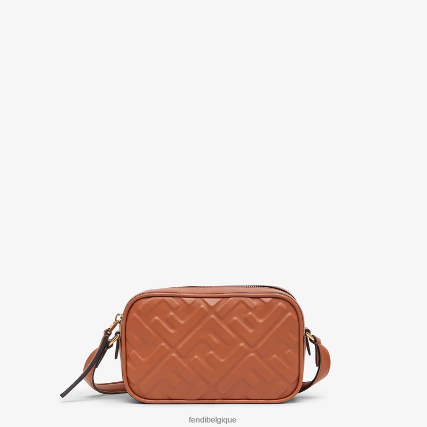 accessoires Fendi mini-sac en cuir pour étui pour appareil photo brun femmes 8X8J2J669 Fendi Lunette De Soleil