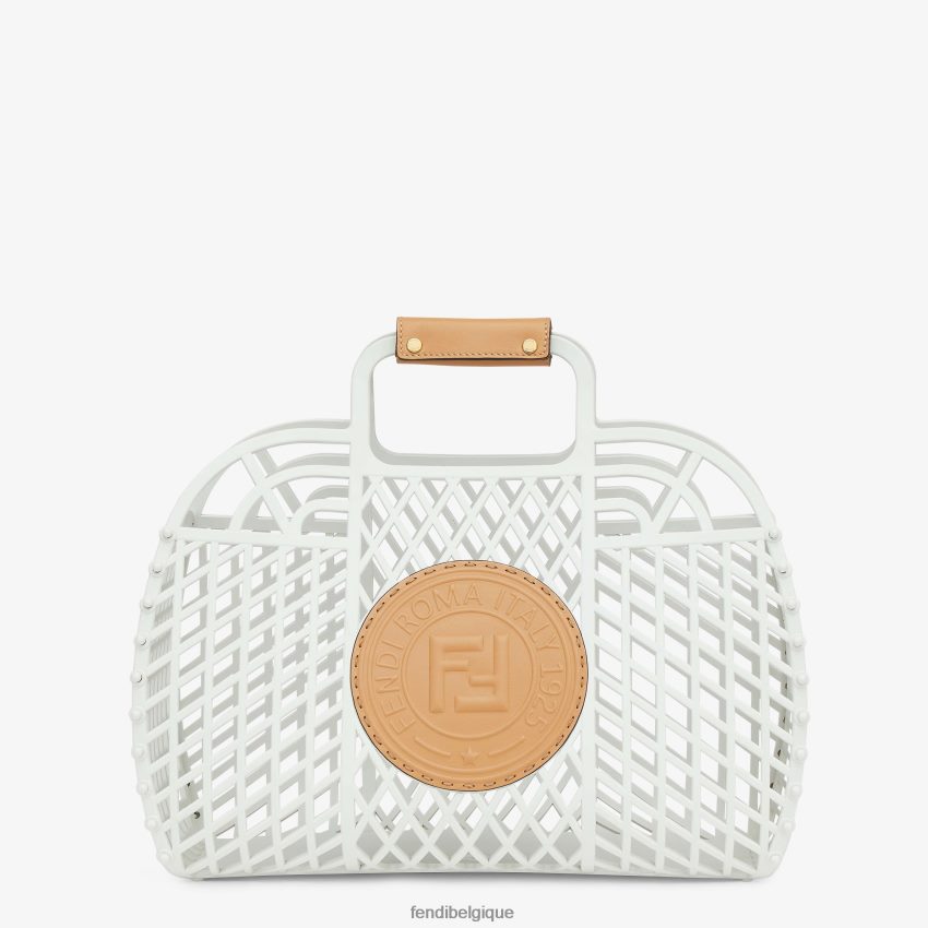 accessoires Fendi mini sac en plastique recyclé blanc femmes 8X8J2J619 Fendi Sac