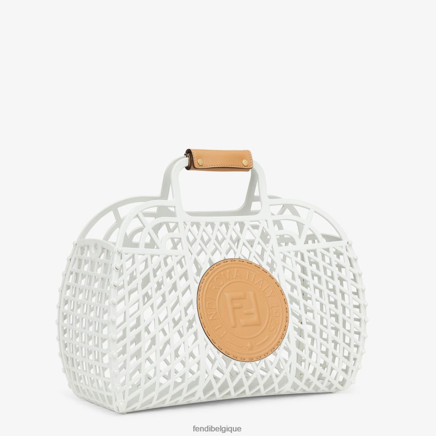 accessoires Fendi mini sac en plastique recyclé blanc femmes 8X8J2J619 Fendi Sac