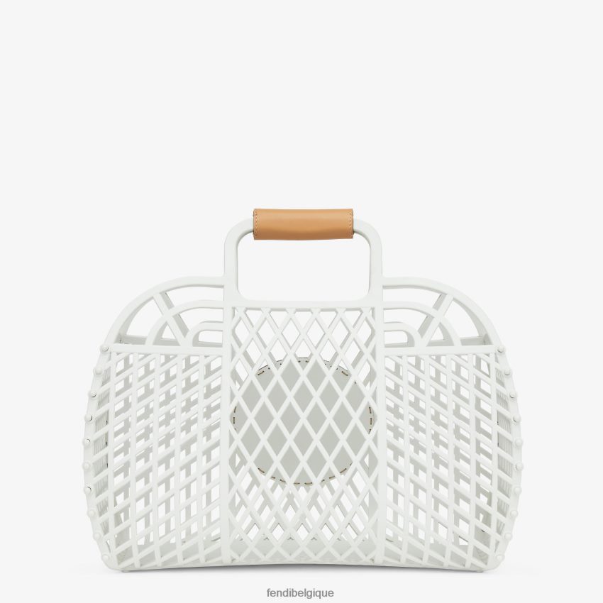 accessoires Fendi mini sac en plastique recyclé blanc femmes 8X8J2J619 Fendi Sac