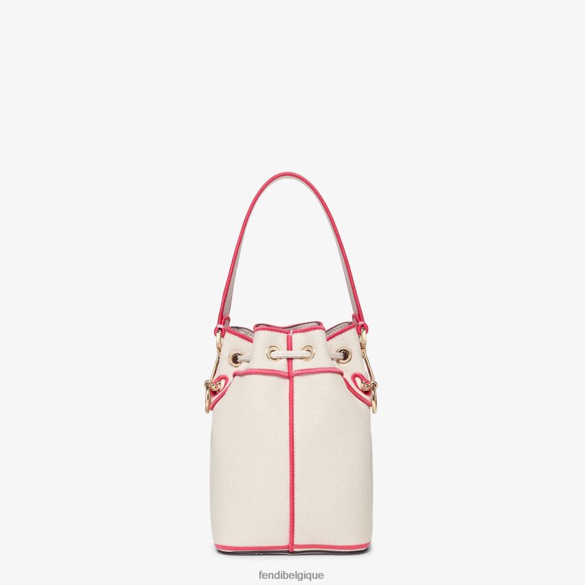 accessoires Fendi mini-sac en toile avec broderie roma beige femmes 8X8J2J750 Fendi Lunette De Soleil