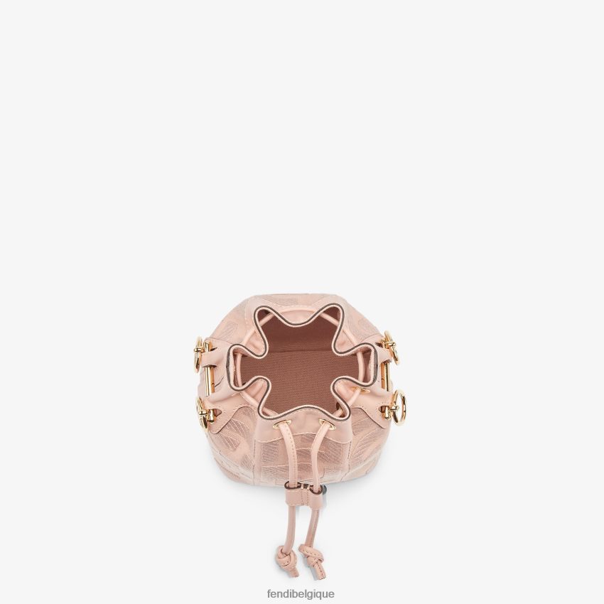 accessoires Fendi mini-sac en toile ff rose femmes 8X8J2J816 Fendi Lunette De Soleil