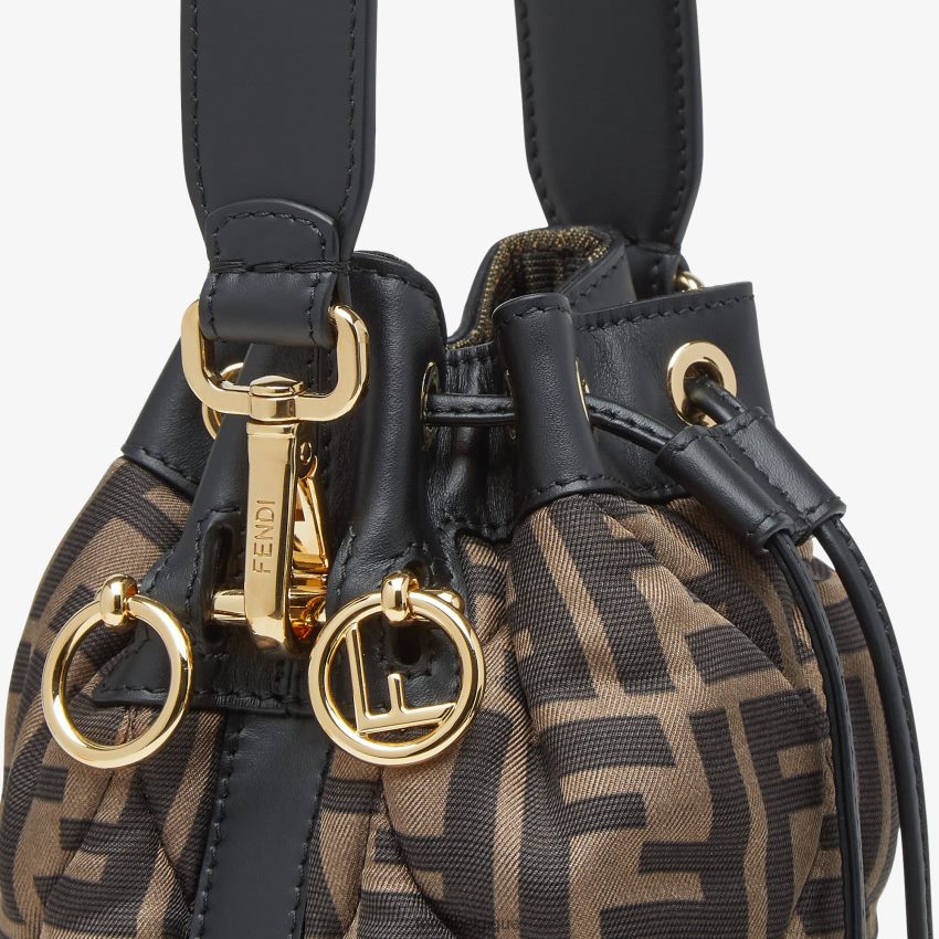 accessoires Fendi mini sac matelassé en soie ff multicolore femmes 8X8J2J897 Fendi Lunette De Soleil